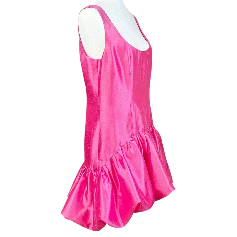 Hutch Drop Waist Bubble Mini Dress 10 Pink Barbie Coquette Girl Icy Pink - Picture 3 of 11
